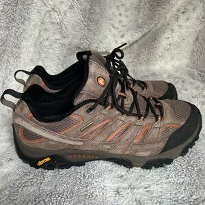 Merrell Men's Moab Hiking Shoes - Brown and Black Waterproof Size 12
